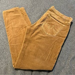 AG Adriano Goldschmied Mustard Corduroy Pants